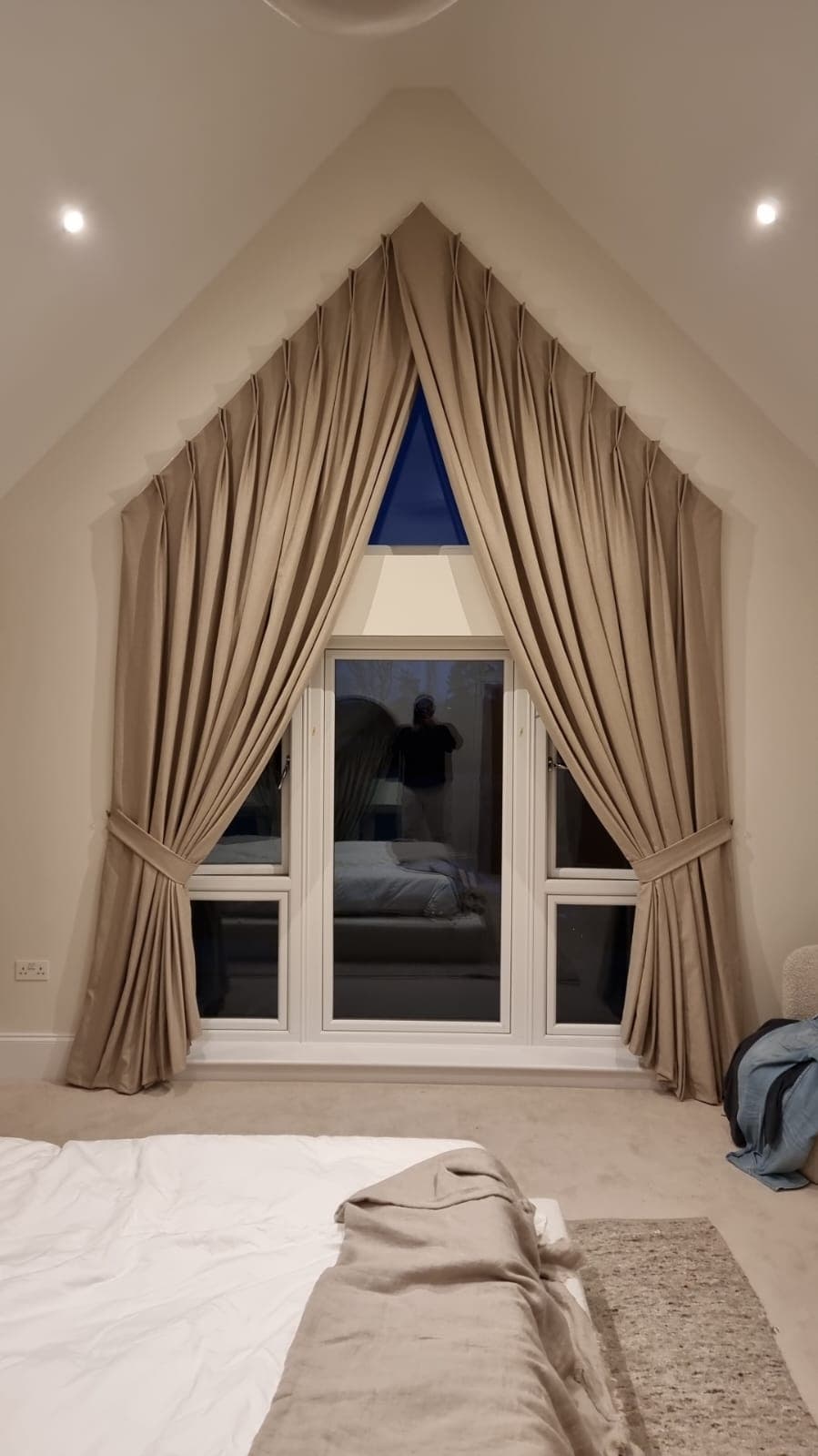 Curved / Bow Window curtain inspiration